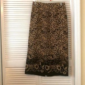 Kim Rogers Animal/Floral skirt